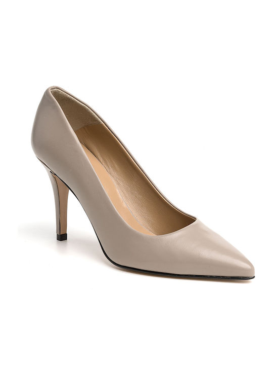 Philippe Lang Leder Pumps Beige