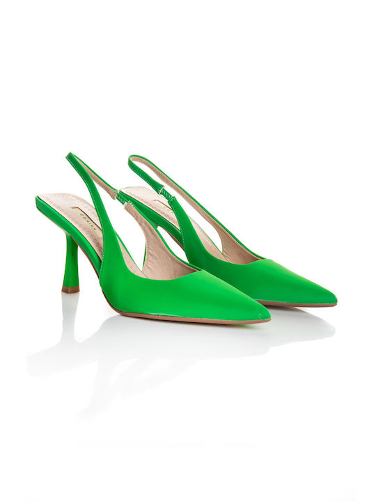 Shoe Art Patent Leather Green Heels