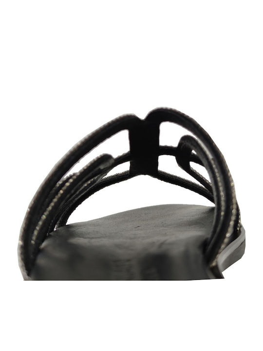 Sandale Casual Damă Din Piele Negru