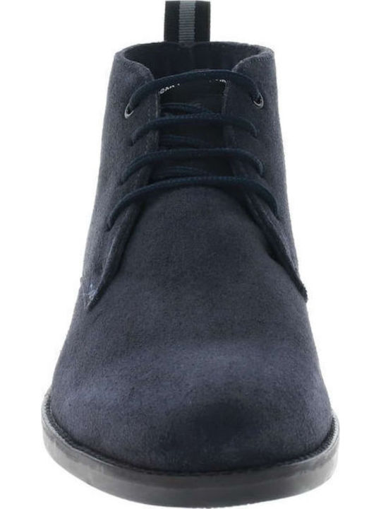 Suede Albastru marin Ghete barbati