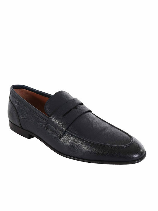 Marco Ferretti Men's Leather Loafers Blue