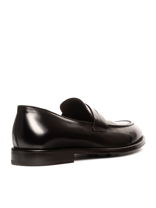Δερμάτινα Ανδρικά Loafers σε Καφέ Χρώμα