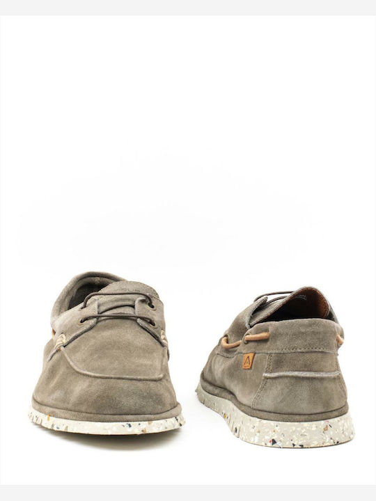 Amber Suede Ανδρικά Loafers σε Πράσινο Χρώμα