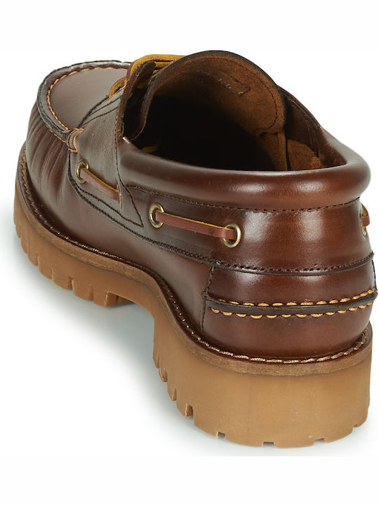 Leder Herren Mokassins in Braun Farbe