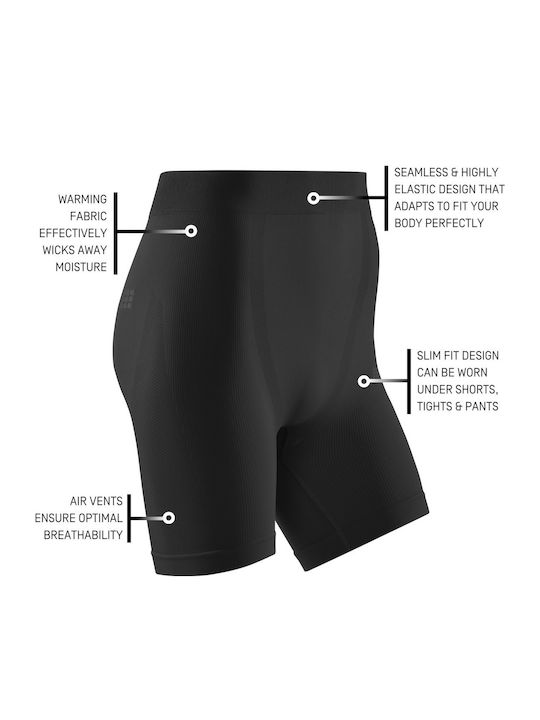 CEP Herren Thermo Shorts Schwarz