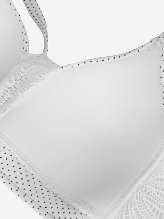 Norddiva Spitzen Unterwäsche-Set für Damen BH mit Brasilien Weiß
