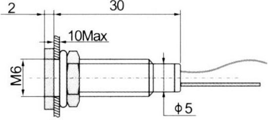 LED Indicator Luminos Galben 1 Bucată 30802-101