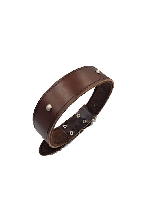 ByLeather Κολάρο Δερμάτινο σε Καφέ χρώμα Small 60cm ByLeather Κολάρο Δερμάτινο σε Καφέ χρώμα Small 60cm