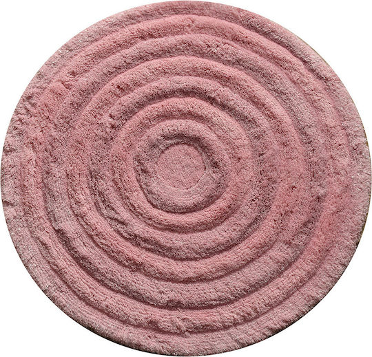 Mijolnir Badematte Synthetisch,Polyester/Cotton/Leather Rund Pink (#FFC0CB) 90x90cm