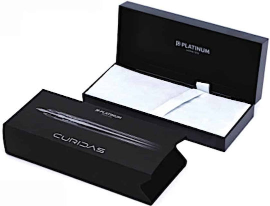 Platinum Curidas Prism Crystal Писалка Extra Fine Сива с Черно Мастило