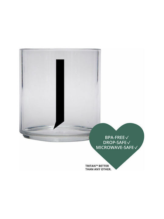 Design Letters "j'' Glas Wasser aus Plastik 220ml 1Stück