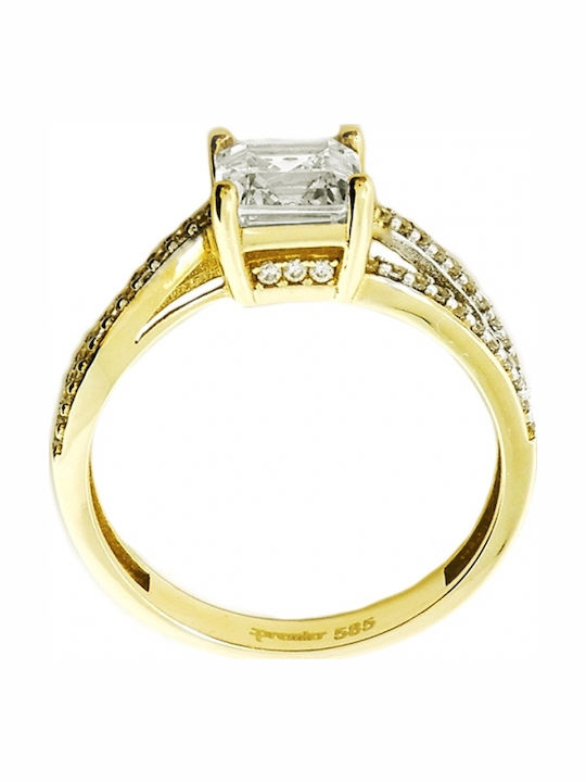 Art d or Single Stone from Gold 14K