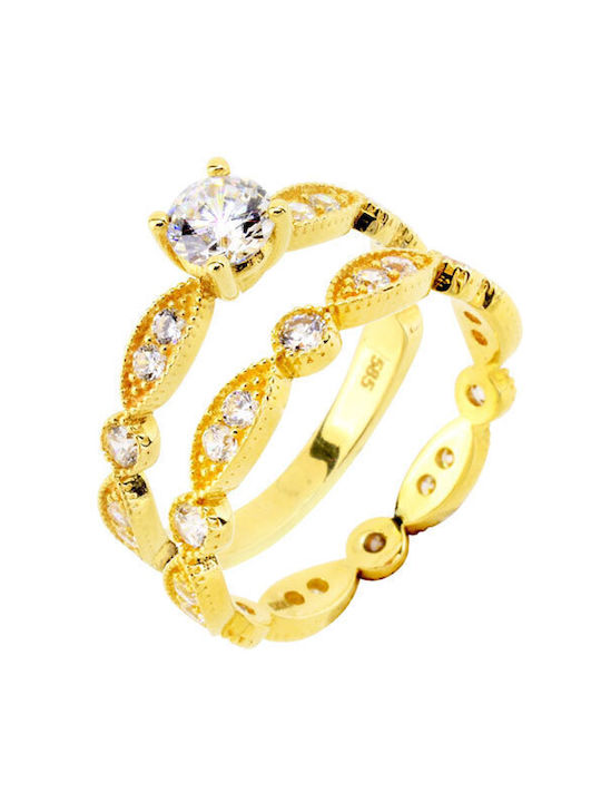 Single Stone from Gold 14K