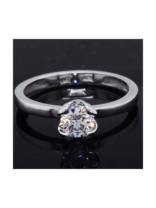 Single Stone from White Gold 14K