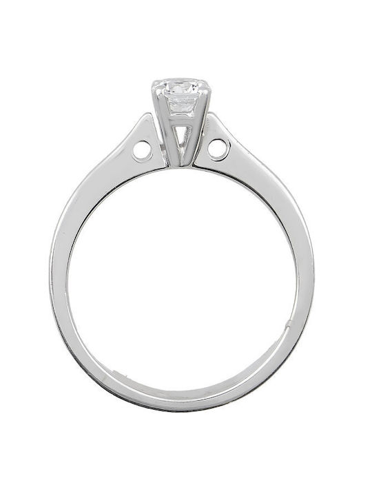 Savvidis Single Stone from White Gold 14K