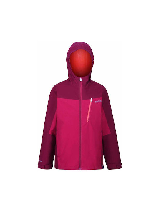 Regatta Kinderjacke Lang mit Kapuze Fuchsie