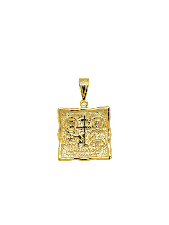 Pendant Kids Talisman with Chain Constantine from Gold 9K FL413