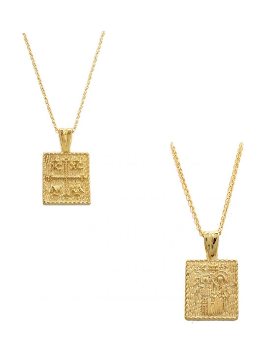 Art d or Pendant Constantine Coin Gold 9K