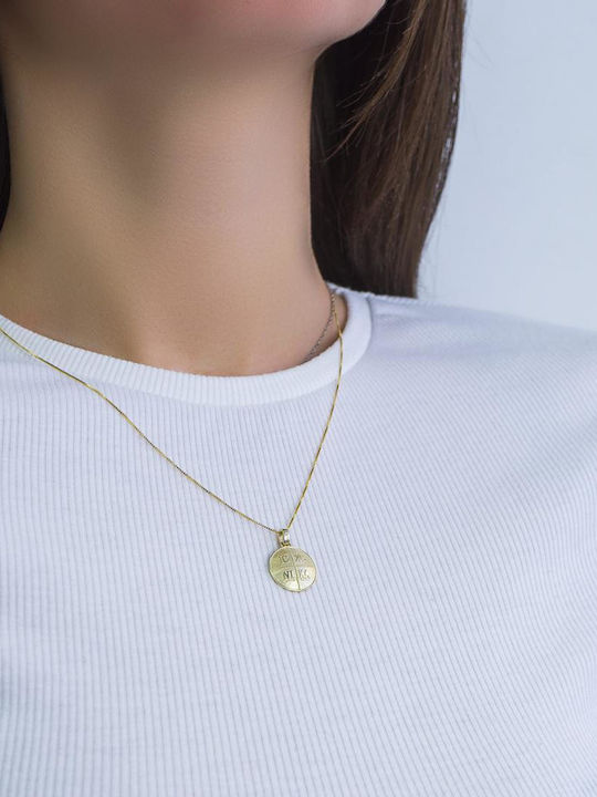 Anhänger Kinder Amulett Beidseitig aus Gold 14K ZD234