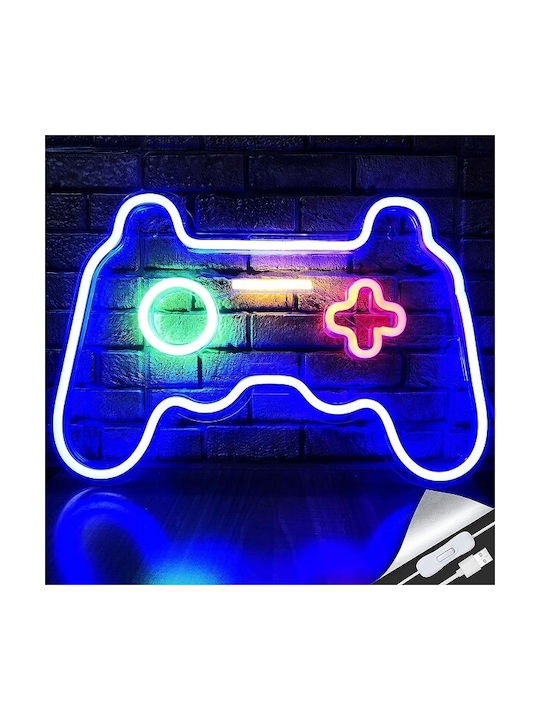 Neon Dekorative Tischlampe Gamepad LED 17cm