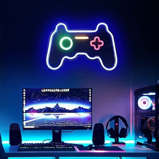 Smart Neon Lămpi Decorative Pentru Masă Gamepad LED 17 cm