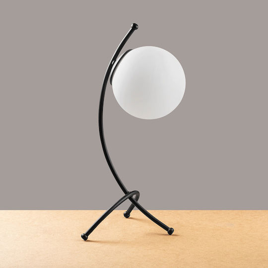 Opviq Lustră Decorativă cu Soclu pentru Bec E27 Negru