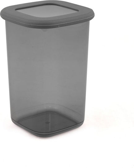 Hermia Set of 12pcs Jars General Use with Lid Plastic Gray 1200ml