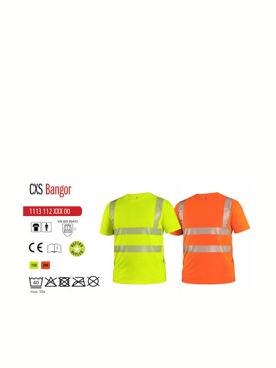 CXS T-Shirt Εργασίας Κίτρινο με Ανακλαστικές Ταινίες CXS T-Shirt Εργασίας Κίτρινο με Ανακλαστικές Ταινίες
