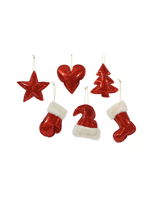 General Trade Christmas Set Ornaments Red