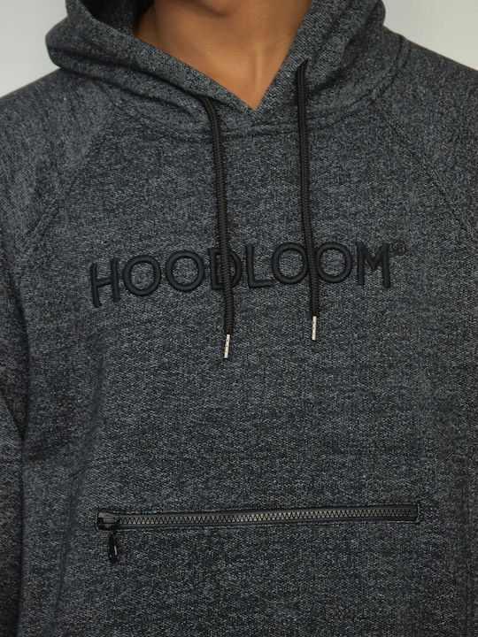 HoodLoom Men's Sweatshirt with Hood and Pockets Charcoal