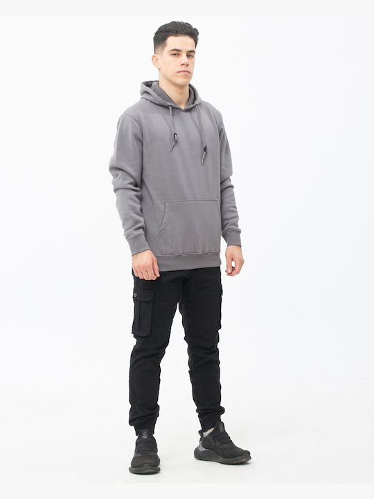 Beltipo Men's Sweatshirt with Hood & Pockets Gray