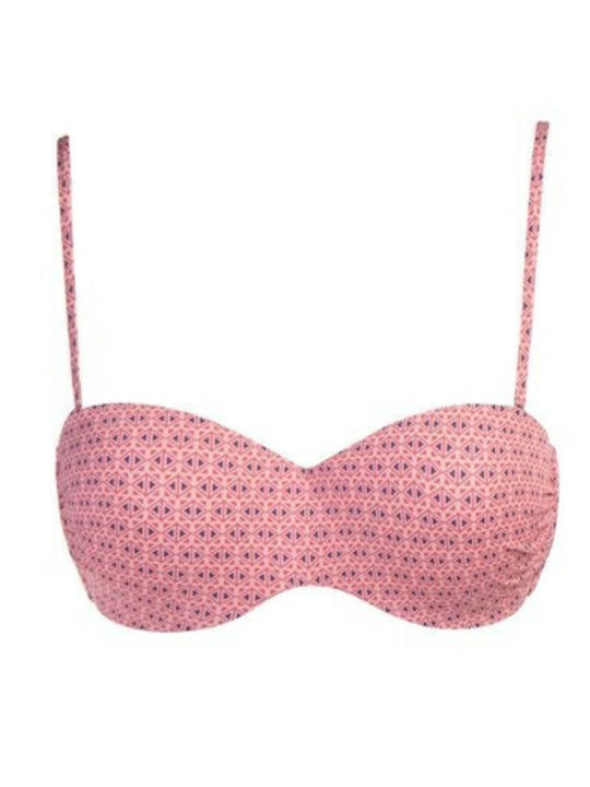 Underwire Bikini Bra with Detachable Straps Orange