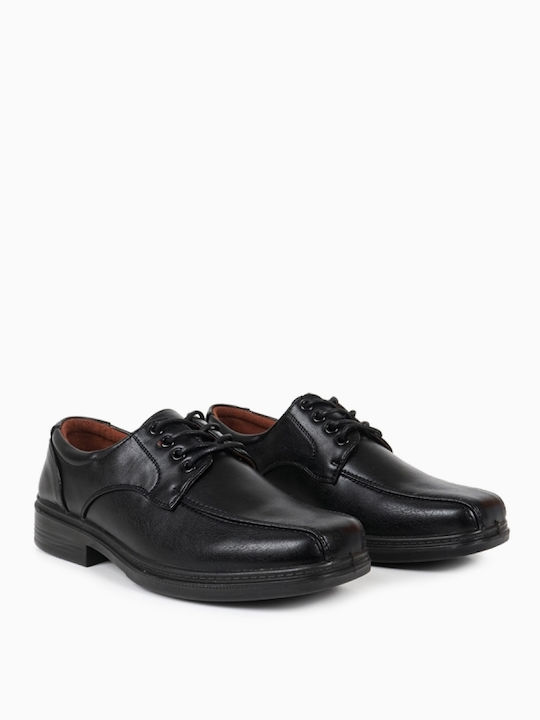 Lace-up Men's Leather Casual Shoes Black
