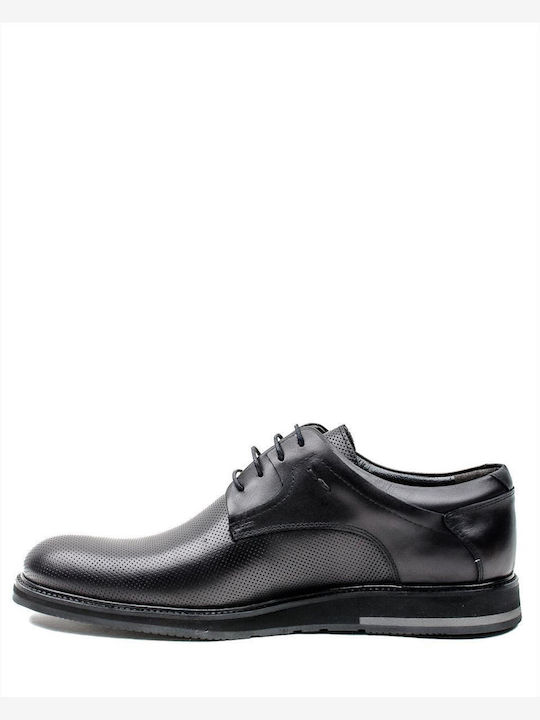 Vice Footwear Men's Leather Casual Shoes Black