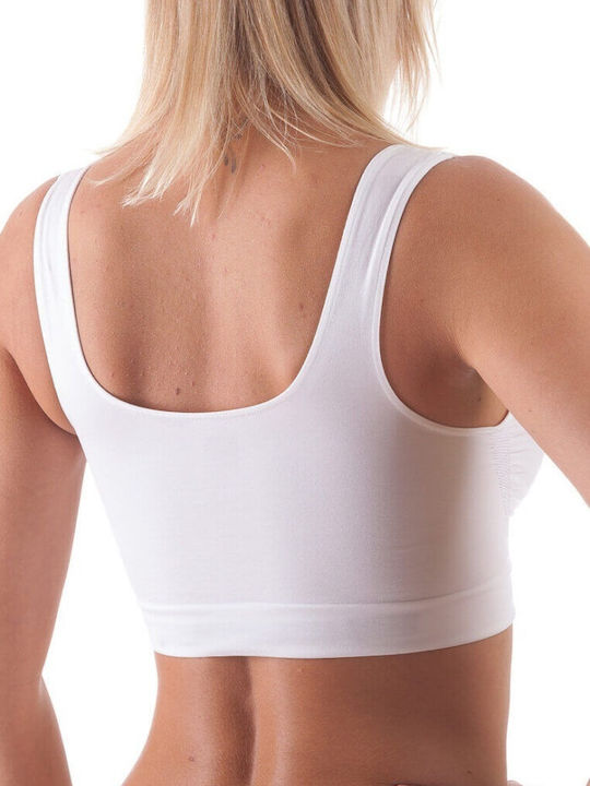Women's Sports Bra without Padding White