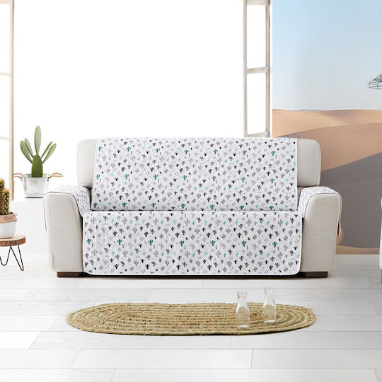 Aithrio Universal Quilt Husă Elastică Canapea cu trei locuri Cactus 1buc UNIVERSAL-QUILT-CACTUS-ΜΕΓΆΛΟΣ-ΤΡΙΘΈΣΙΟΣ