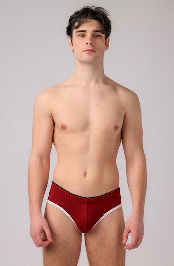 Adam Smith Jockstrap Sexy pentru bărbați Burgundy