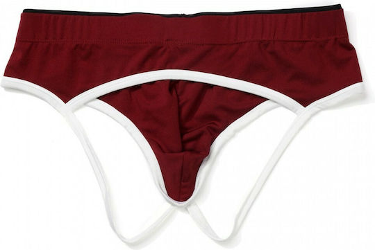 Adam Smith Jockstrap Sexy pentru bărbați Burgundy