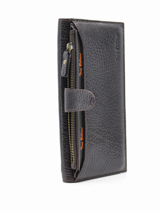 Leather Men's Wallet Classic Brown