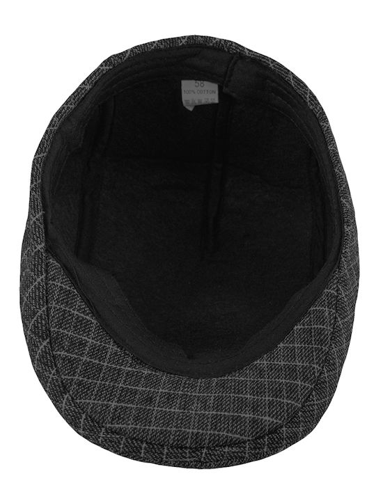 Brims and Trims Ανδρική Τραγιάσκα Μαύρη