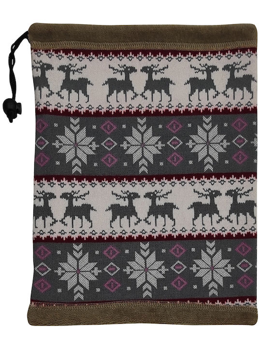 Детска шал Knitted Gray с подплата