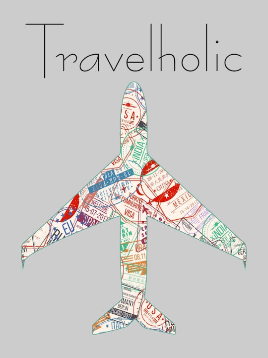 Детска тениска Сив Travelholic