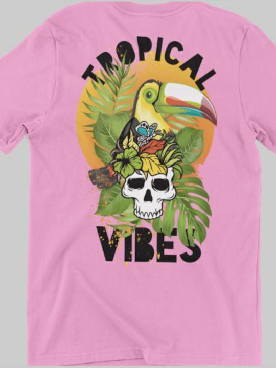 Kids' T-shirt White Tropical Vibes