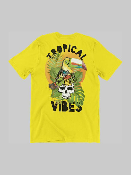 Kids' T-shirt White Tropical Vibes
