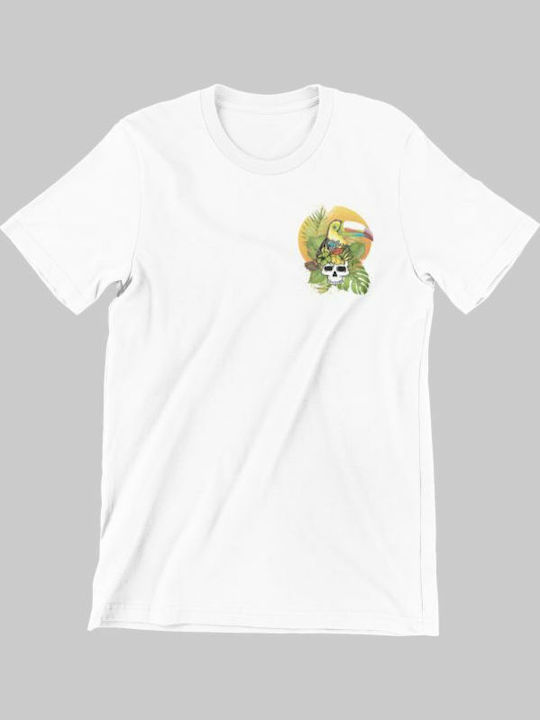 Kids' T-shirt White Tropical Vibes