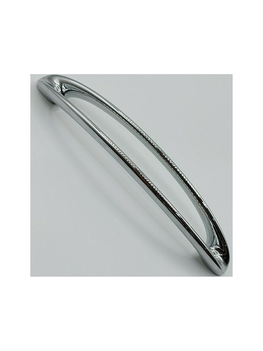 Furnipart Mâner Mobilier din Metal & Zamak Crom lustruit 185mm (Distanța între Centre 160mm) 7536-160-0A 1buc