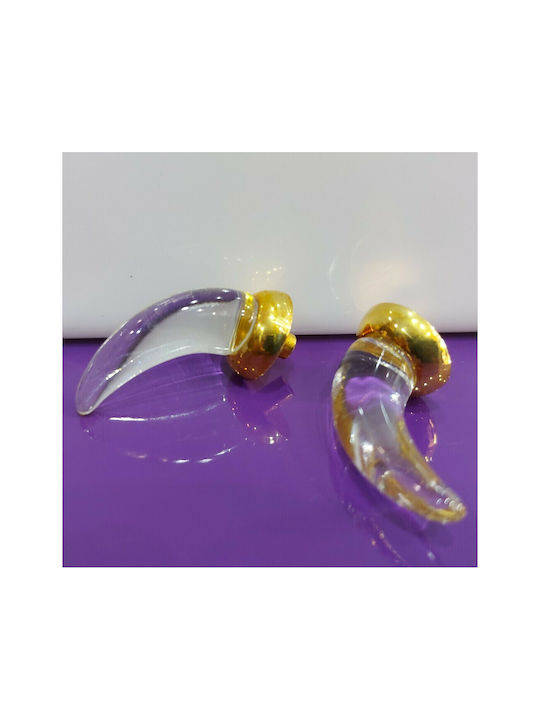 Steel-Nova Ръкохватка Мебел от Crystal & Метал Murano Crystal 7005-ORO2