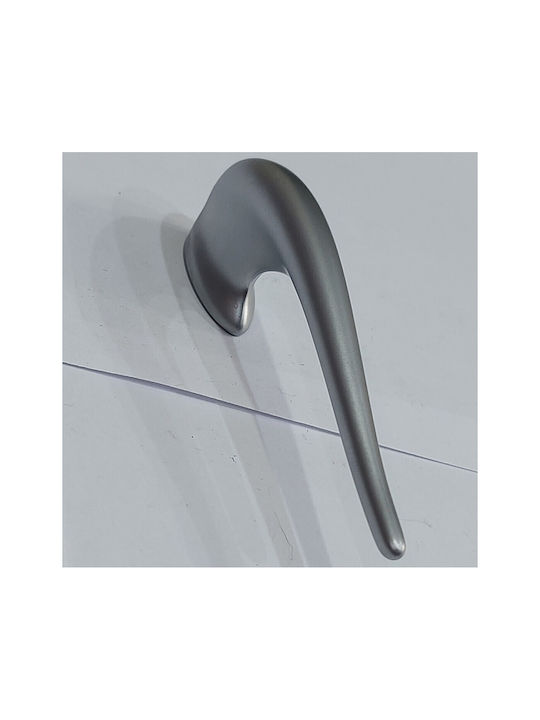 Obispa Handle Furniture made of Metallic & Zamak in Silver Color 200mm (Center Distance 32mm) 0084-032-10C1 1pcs