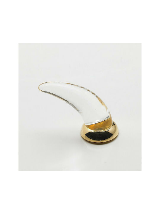 Steel-Nova Ръкохватка Мебел от Crystal & Метал Murano Crystal 7005-ORO2