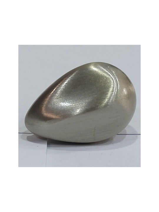 Steel-Nova Knopf Möbelgriff aus Metallisch in Silber Farbe 4130-000-12B1 1Stück